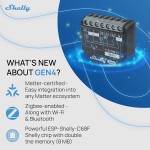 Priză Inteligentă Shelly SHELLY 2PM GEN4 X4 Wi-Fi 230 V 10 A (4 Unități)