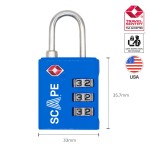 Lacăt cu cifru Scape Travel TSA-001 2 Piese