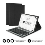 Husă pentru Tabletă și Tastatură Subblim SUB-KT2-BT0001 Negru Gri Qwerty Spaniolă