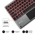Tastatură Bluetooth cu Suport pentru Tabletă Subblim SUB-KBT-SMBT51 Gri Multicolor Qwerty Spaniolă