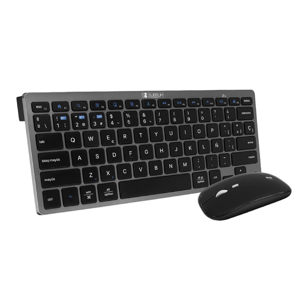 Tastatură și Mouse Subblim SUBKBC-OCO020 Negru Gri (2 Unități)