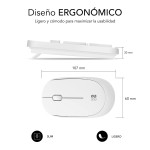 Tastatură și Mouse Fără Fir Subblim SUBKBC-CSSW11 Alb Qwerty Spaniolă