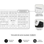 Tastatură și Mouse Fără Fir Subblim SUBKBC-CSSW11 Alb Qwerty Spaniolă