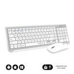 Tastatură și Mouse Fără Fir Subblim SUBKBC-DCEP10 Argintiu Qwerty Spaniolă