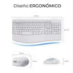 Tastatură și Mouse Subblim SUBKBC-DCOPW1 Alb Spaniolă Qwerty Spaniolă QWERTY