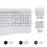 Tastatură și Mouse Subblim SUBKBC-DCOPW1 Alb Spaniolă Qwerty Spaniolă QWERTY