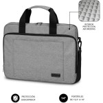 Servietă pentru Laptop Subblim SUBLB4APLB01 Gri 14" Qwerty Spaniolă