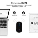 Mouse Bluetooth Fără Fir Subblim SUBMO-LDFLAT1 Negru 1600 dpi