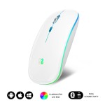 Mouse Bluetooth Fără Fir Subblim SUBMO-LDFLAT2 Alb 1600 dpi