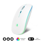Mouse Bluetooth Fără Fir Subblim SUBMO-LDFLAT2 Alb 1600 dpi