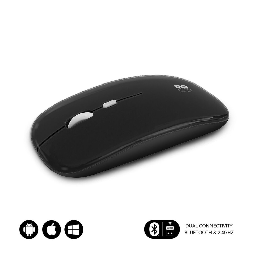 Mouse Bluetooth Fără Fir Subblim SUBMO-DFLAT20 Negru 1600 dpi