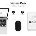 Mouse Bluetooth Fără Fir Subblim SUBMO-DFLAT20 Negru 1600 dpi