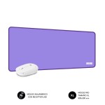 Mouse și mouse pad pentru jocuri Subblim SUBMP-03HP002 Mov Purpuriu