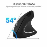 Mouse Ergonomic Optic Subblim SUBMO-EDGVW01 Negru 1600 dpi