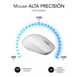 Mouse Fără Fir Subblim SUBMO-EDCUR02 Alb 1600 dpi