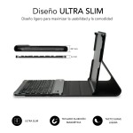Husă pentru Tabletă Subblim SUBKT3-BTS060 Negru Qwerty Spaniolă