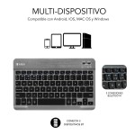 Husă pentru Tabletă Subblim SUBKT3-BTS060 Negru Qwerty Spaniolă
