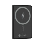 Powerbank Muvit for Change Negru Aluminiu 5000 mAh