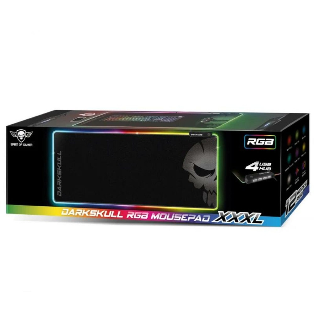 Covoraș Gaming Spirit of Gamer SOG-PADHXXRGB Negru Multicolor RGB