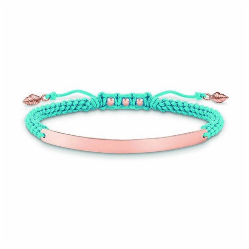 Brățară Damă Thomas Sabo LBA0062-597-1 Albastru Aur roz Argintiu