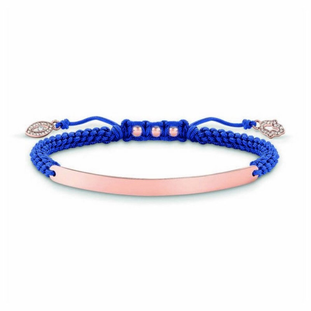Brățară Damă Thomas Sabo LBA0068-898-1 Albastru Aur roz Argintiu