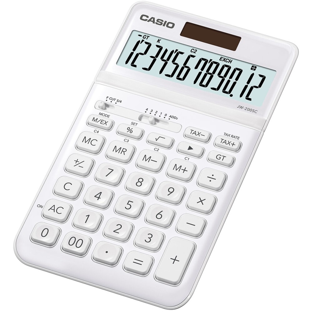 Calculator Casio JW-200SC-WE Alb Plastic