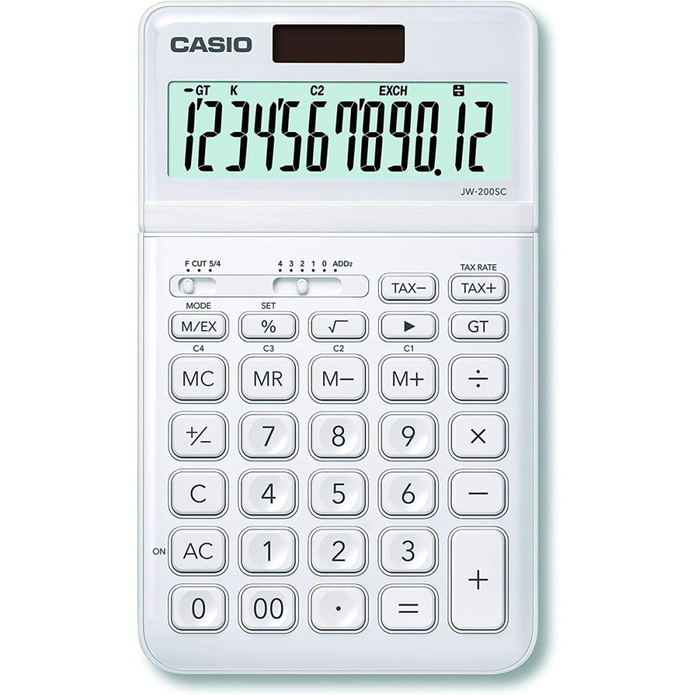 Calculator Casio JW-200SC-WE Alb Plastic