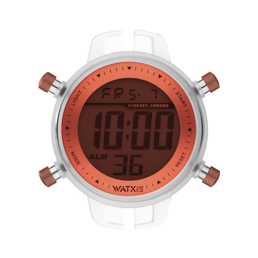 Ceas Unisex Watx & Colors RWA1089 Portocaliu (Ø 43 mm)
