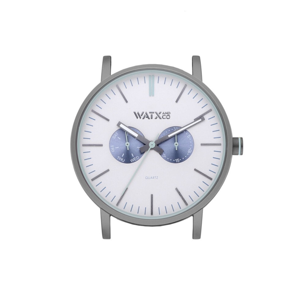 Ceas Unisex Watx & Colors WXCA2733 Gri Argintiu (Ø 44 mm)