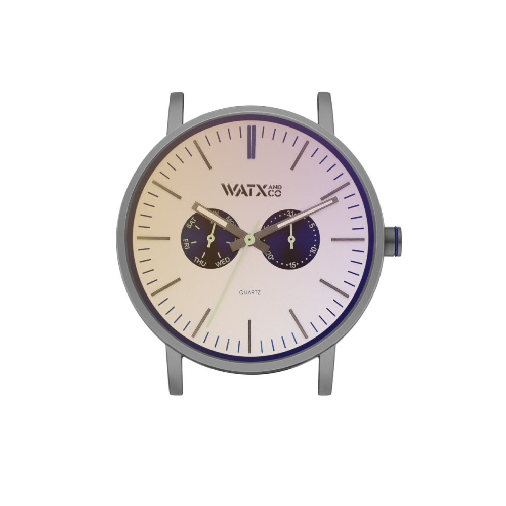 Ceas Unisex Watx & Colors WXCA2737 Gri Argintiu (Ø 44 mm)