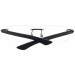 Ramă de Ochelari Bărbați Longines LG5007H56002 Negru ø 56 mm