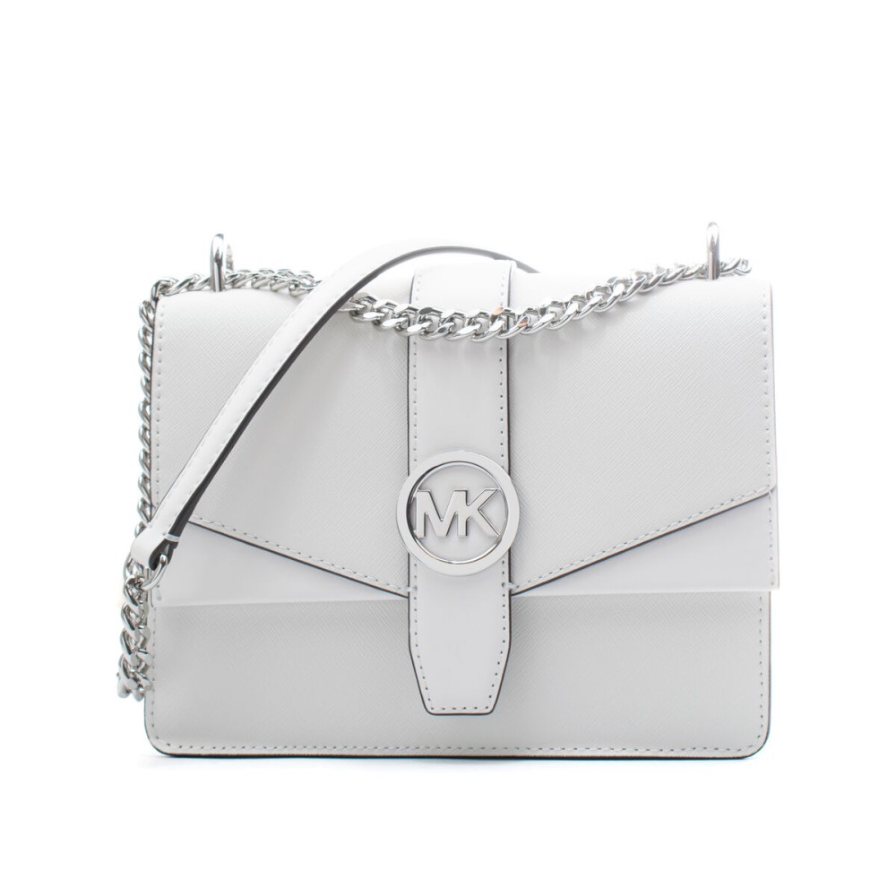 Geantă Bandulieră Michael Kors Greenwich Alb 20 x 18 x 6 cm