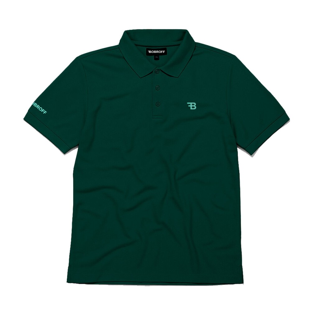 Tricou Polo cu Mânecă Scurtă Bărbați Bobroff Verde