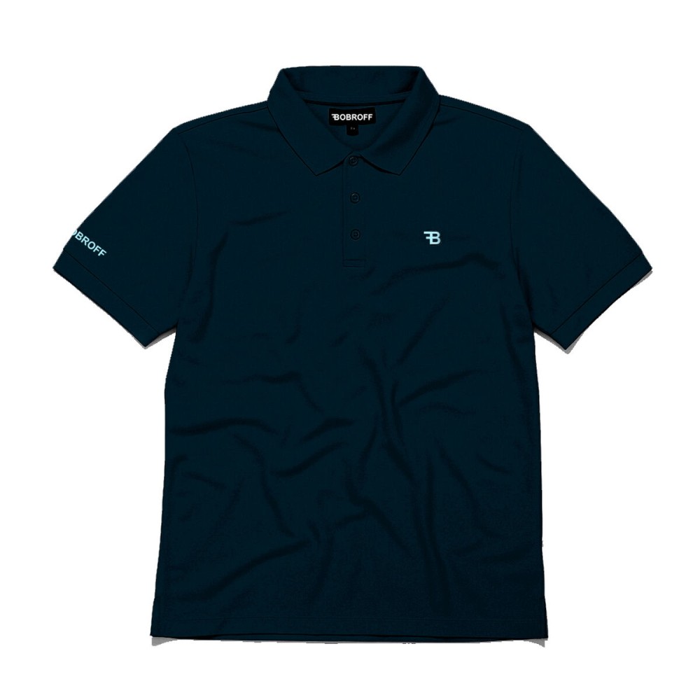 Tricou Polo cu Mânecă Scurtă Bărbați Bobroff Navy