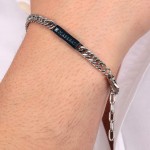 Brățară Bărbați Maserati JM221ATY09 Oțel inoxidabil 25 cm