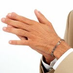 Brățară Bărbați Maserati Oțel inoxidabil 21,5 cm Argintiu