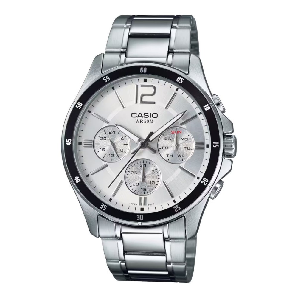 Ceas Bărbați Casio MTP1374D7AVDF Alb (Ø 47 mm)