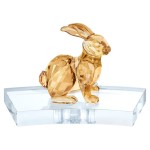 Figură Decorativă Swarovski Rabbit Auriu* Iepure 13,6 x 8,3 x 8,8 cm