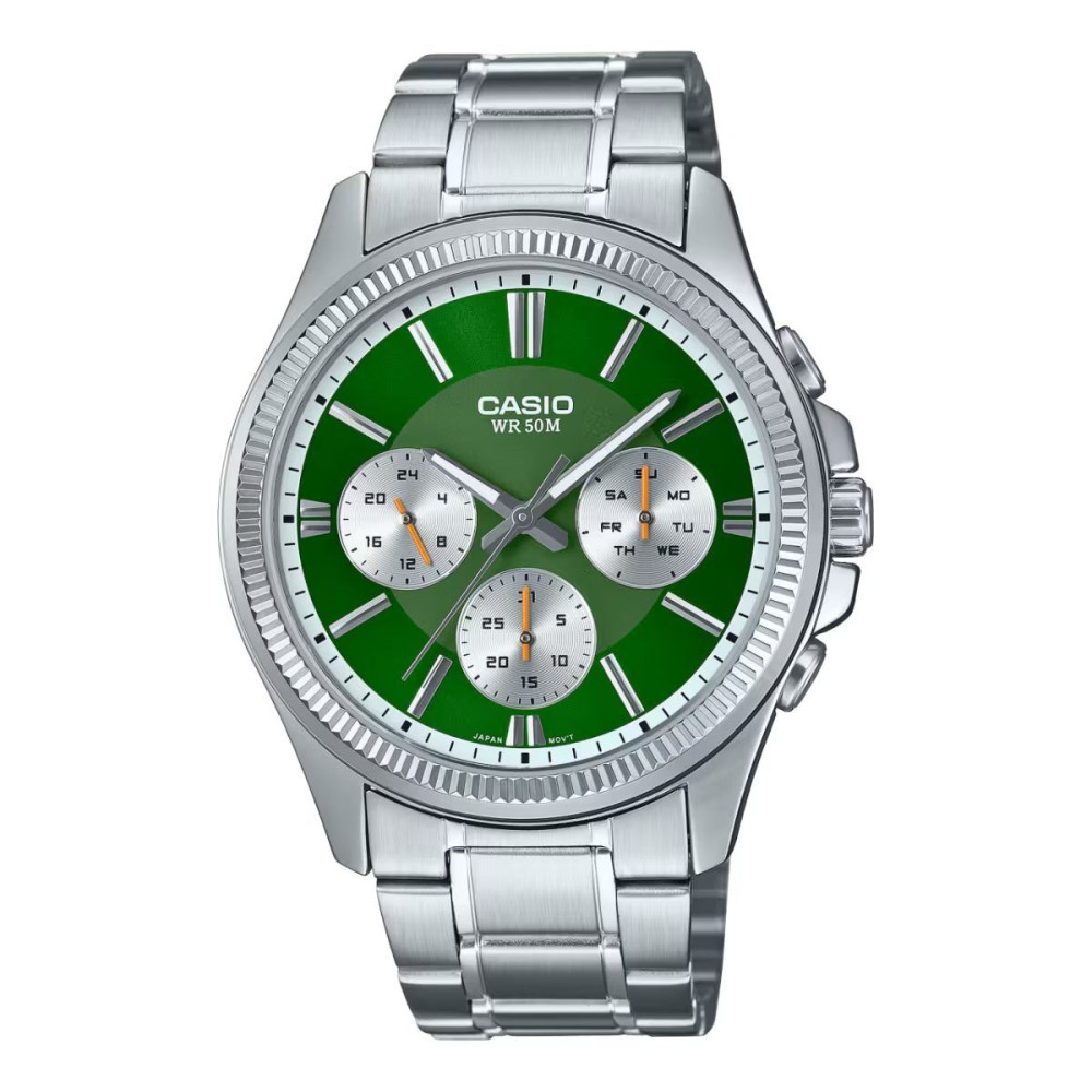 Ceas Bărbați Casio MTP-1375D-3A Argintiu (Ø 42 mm)
