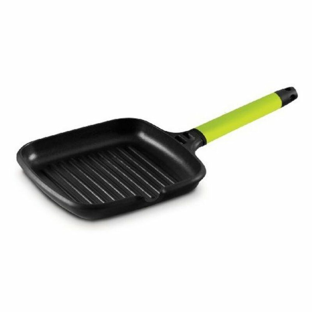 Tigaie Grill cu Striații Castey Fundix (Ø 14 cm) Verde