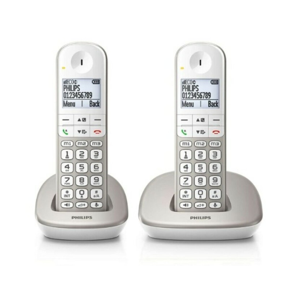 Telefon fără Fir Philips XL4902S/34 1,9" 550 mAh GAP (2 pcs) Alb