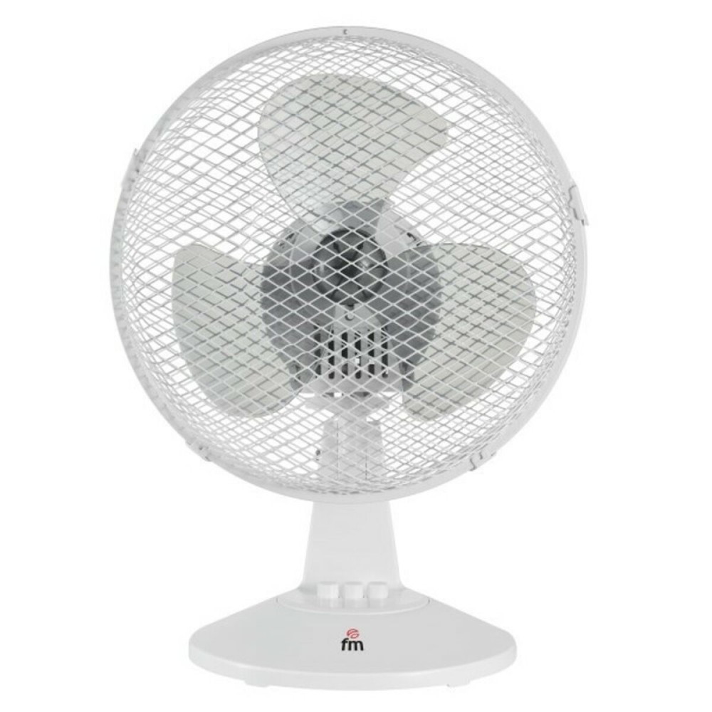 Ventilator de Masă Grupo FM 65786 25 W Ø 23 cm Alb