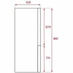 Frigider combinat Teka NFL345  Alb (188 x 60 cm)