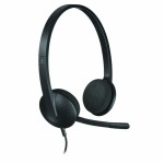 Căști cu Microfon Logitech 981-000475 USB 1,8 m Negru (1 Unități)