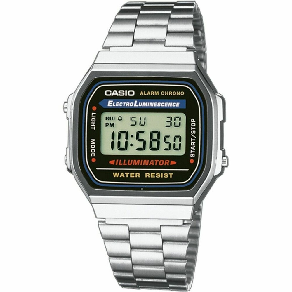 Ceas Bărbați Casio A168WA-1YES Negru Argintiu
