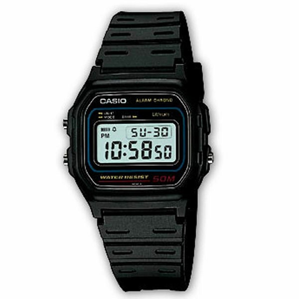 Ceas Bărbați Casio W-59-1VQES Negru Gri (Ø 34 mm)