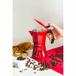 Cafetieră Italiană JATA Cafetera de inducción roja vulcano Roșu Aluminiu 12 Hrníčky (1 Unități)