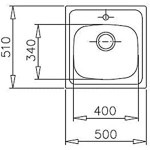 Chiuvetă cu O Cuvă Teka STARBRIGHT 50 E-XP 1C