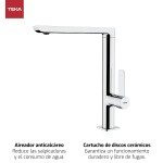 Robinet Monocomandă Teka FO 915 Argintiu Metal