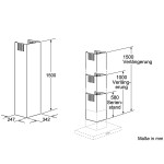 Prelungire Șemineu pentru Hotă Extractoare Balay DHZ1233 1,5 m